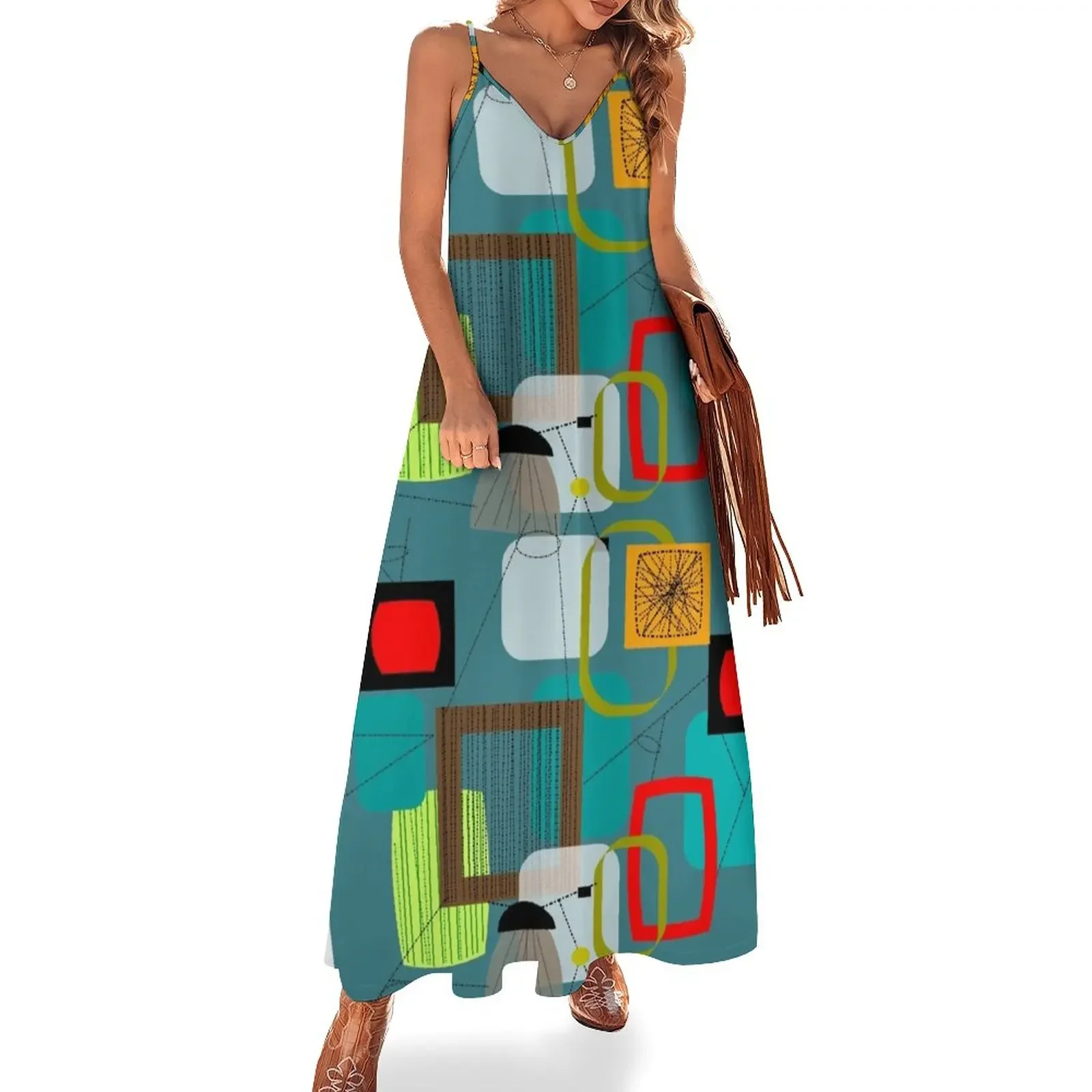 Mid-Century Modern Abstract Art III Sleeveless Dress women's fashion dresses dress women summer chic and elegant evening dress
Mid-Century Modern Abstract Art III Sleeveless Dress women's fashion dresses dress women summer chic and elegant evening dress