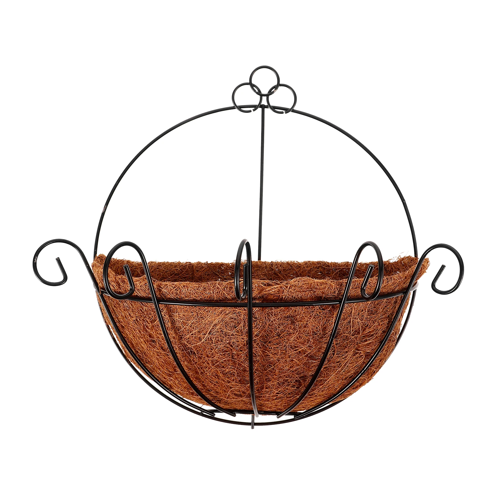 Wall Hanging Flower Pot 10 Inch Coir Planter Durable Metal Balcony Decorative Hanging Basket Plant Holder Garden
Wall Hanging Flower Pot 10 Inch Coir Planter Durable Metal Balcony Decorative Hanging Basket Plant Holder Garden