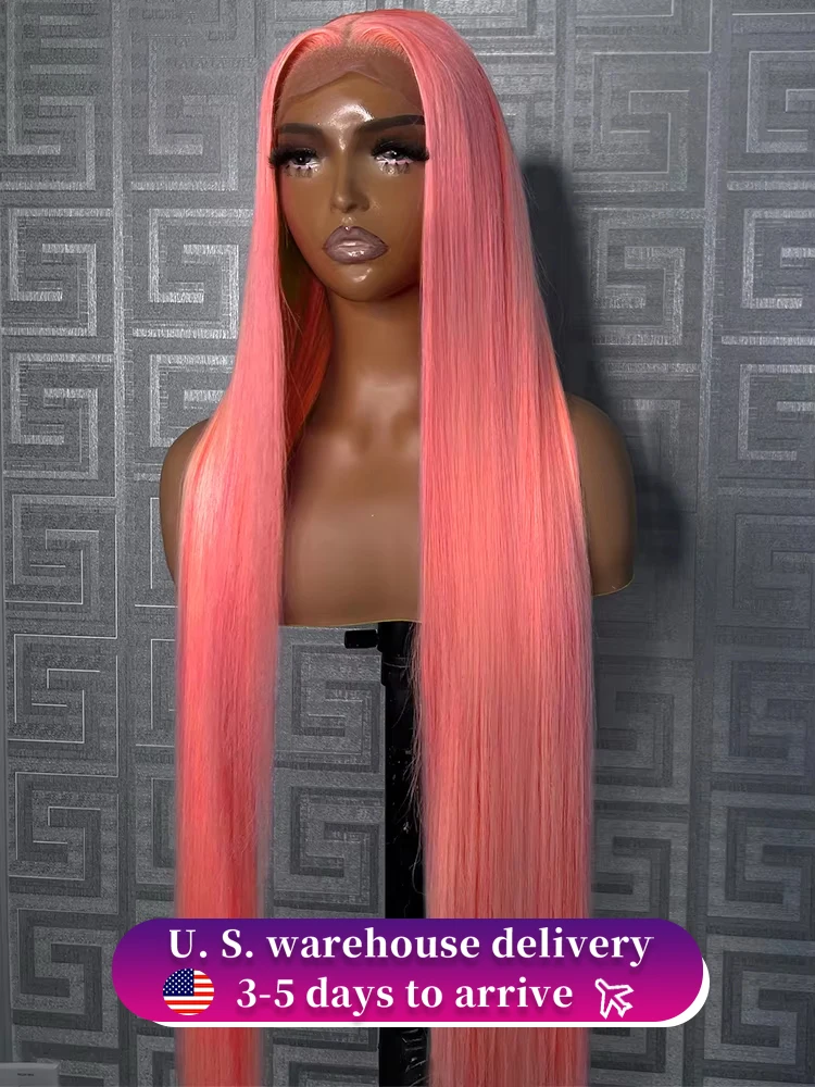 30 Inch Pink Colored Human Hair 200 250 Density 13x6 HD Lace Frontal Wig 100% Brazilian Real Straight Lace Front Wigs For Women
30 Inch Pink Colored Human Hair 200 250 Density 13x6 HD Lace Frontal Wig 100% Brazilian Real Straight Lace Front Wigs For Women