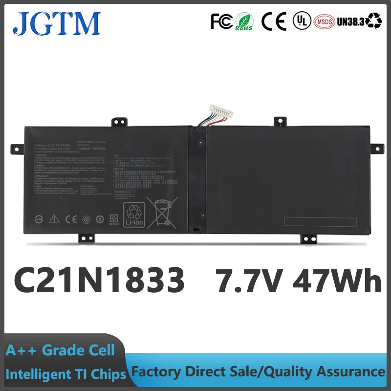 C21N1833 7.7V 47Wh Laptop Battery For Asus Bx431fa K431fa S4500fa U4500fa Zenbook 14 Um431 Vivobook S14 S431fa 0b200-03340000
C21N1833 7.7V 47Wh Laptop Battery For Asus Bx431fa K431fa S4500fa U4500fa Zenbook 14 Um431 Vivobook S14 S431fa 0b200-03340000