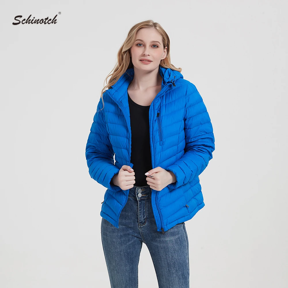 Schintoch Winter Women Down Jacket Ultralight Thin White Duck Down Hooded Jackets Long Sleeve Warm Coat Parka Female Outwear
Schintoch Winter Women Down Jacket Ultralight Thin White Duck Down Hooded Jackets Long Sleeve Warm Coat Parka Female Outwear