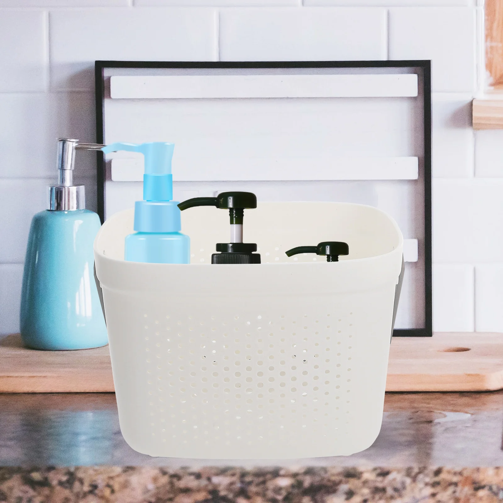 Large H held Storage Basket Grey Hollow out Toiletry Bath H Portable Bins Kitchen Bathroom Dorm Safe Premium Material
Large H held Storage Basket Grey Hollow out Toiletry Bath H Portable Bins Kitchen Bathroom Dorm Safe Premium Material