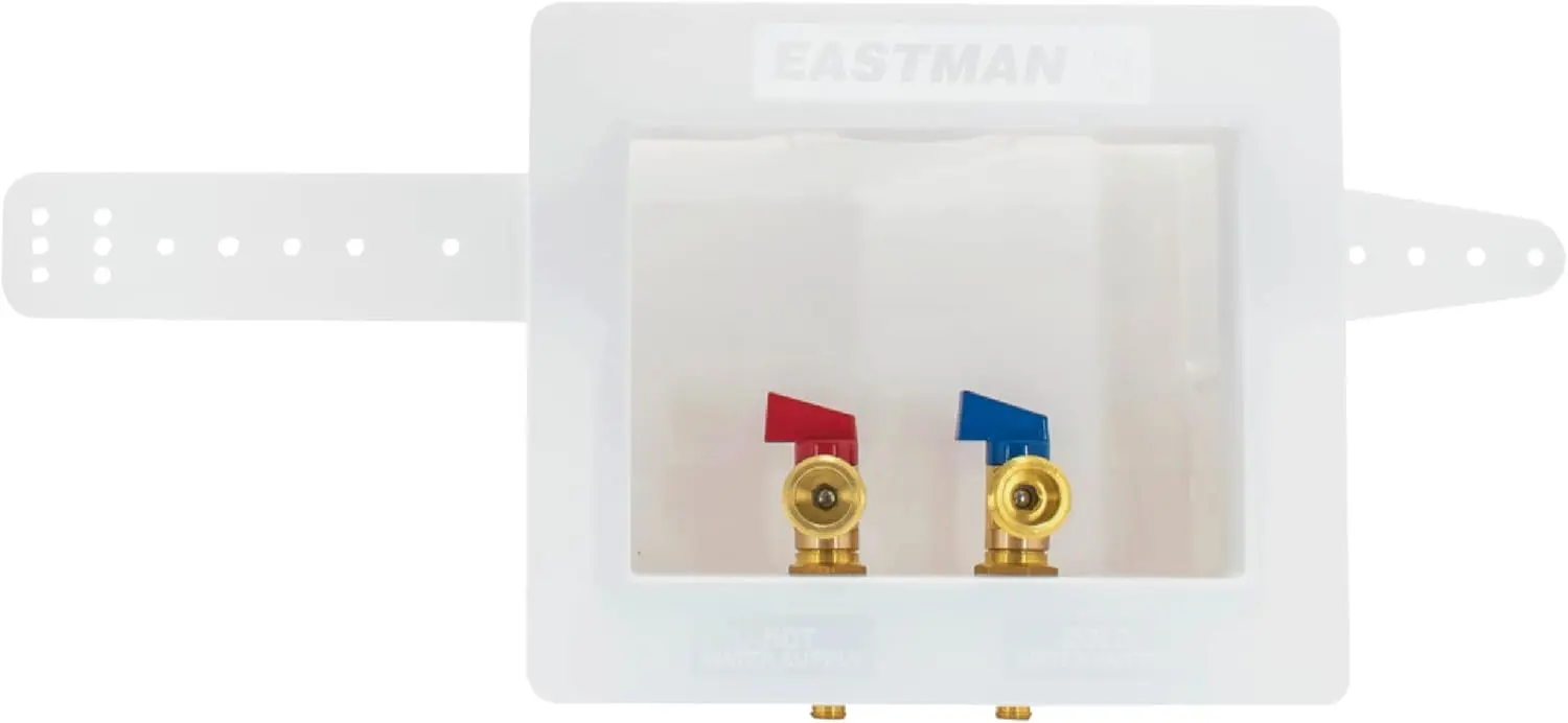 1/2 Inch PEX to 3/4 Inch MHT Washing Machine Outlet Box with Dual Drain and Brass Fittings
1/2 Inch PEX to 3/4 Inch MHT Washing Machine Outlet Box with Dual Drain and Brass Fittings
