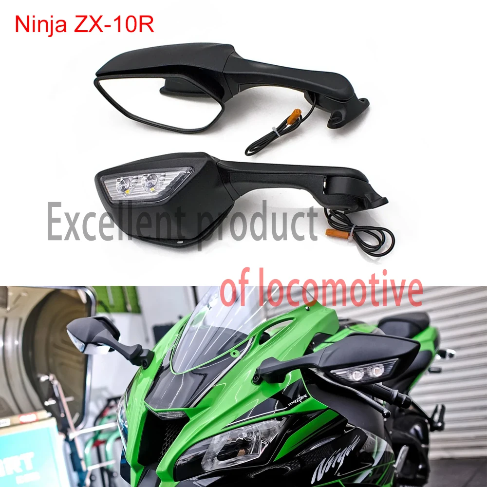 For KAWASAKI Ninja ZX-10R 2011-2016 Years 2pcs Motorcycle Side Rearview Mirror with LED Turn Light Signals Rear View Mirrors
For KAWASAKI Ninja ZX-10R 2011-2016 Years 2pcs Motorcycle Side Rearview Mirror with LED Turn Light Signals Rear View Mirrors