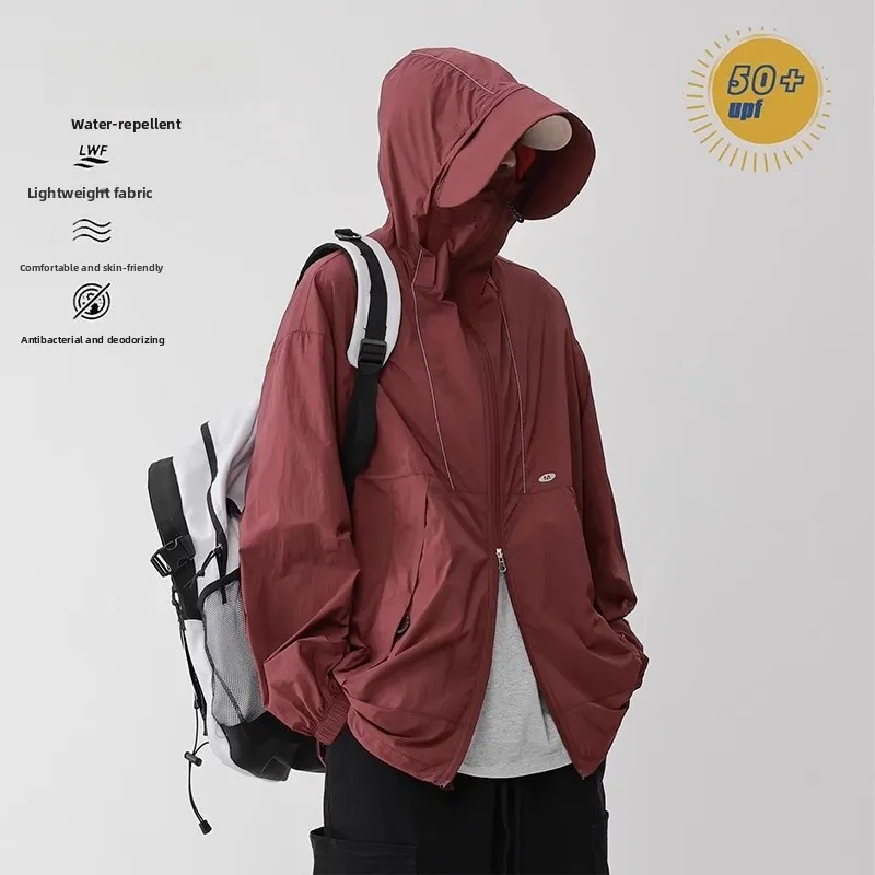 Outdoor Men's Lightweight Qui Dry Double Zipper Waterproof Sun Protection Clothing Breathable Summer Casual Jaet
Outdoor Men's Lightweight Qui Dry Double Zipper Waterproof Sun Protection Clothing Breathable Summer Casual Jaet