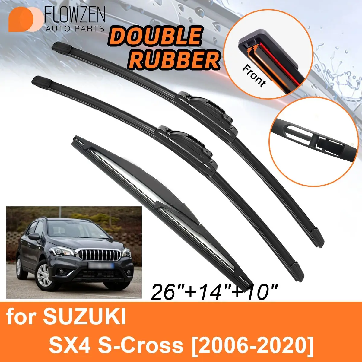 Двойные резиновые автомобильные дворники для SUZUKI SX4 S-Cross 2006-2020, аксессуары для задних дворников 2013, 2014, 2015, 2016, 2017, 2018, 2019, 2020
Двойные резиновые автомобильные дворники для SUZUKI SX4 S-Cross 2006-2020, аксессуары для задних дворников 2013, 2014, 2015, 2016, 2017, 2018, 2019, 2020