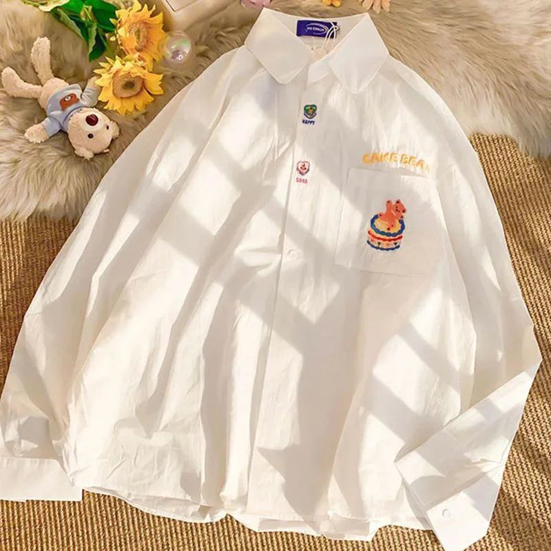 Zoki Vintage Japanese Loose White Shirts Women Fashion Oversized Long Sleeve Anime Blouses Aesthetic Harajuku Hippie Clothes
Zoki Vintage Japanese Loose White Shirts Women Fashion Oversized Long Sleeve Anime Blouses Aesthetic Harajuku Hippie Clothes
