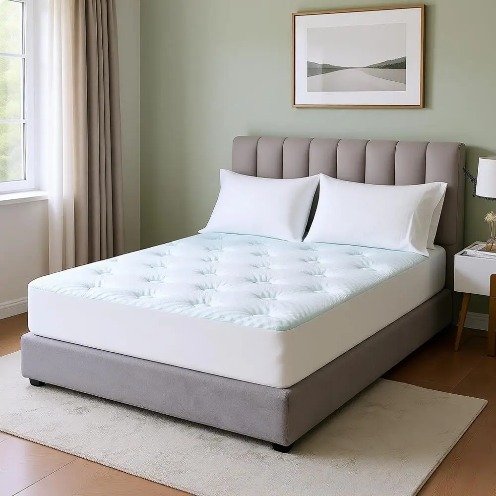 Memory Foam Mattress Topper Queen, Viscose Derived from Bamboo, Queen Size Mattress Pad Cover for Back Pain Relief, 60 x 80, Whi
Memory Foam Mattress Topper Queen, Viscose Derived from Bamboo, Queen Size Mattress Pad Cover for Back Pain Relief, 60 x 80, Whi