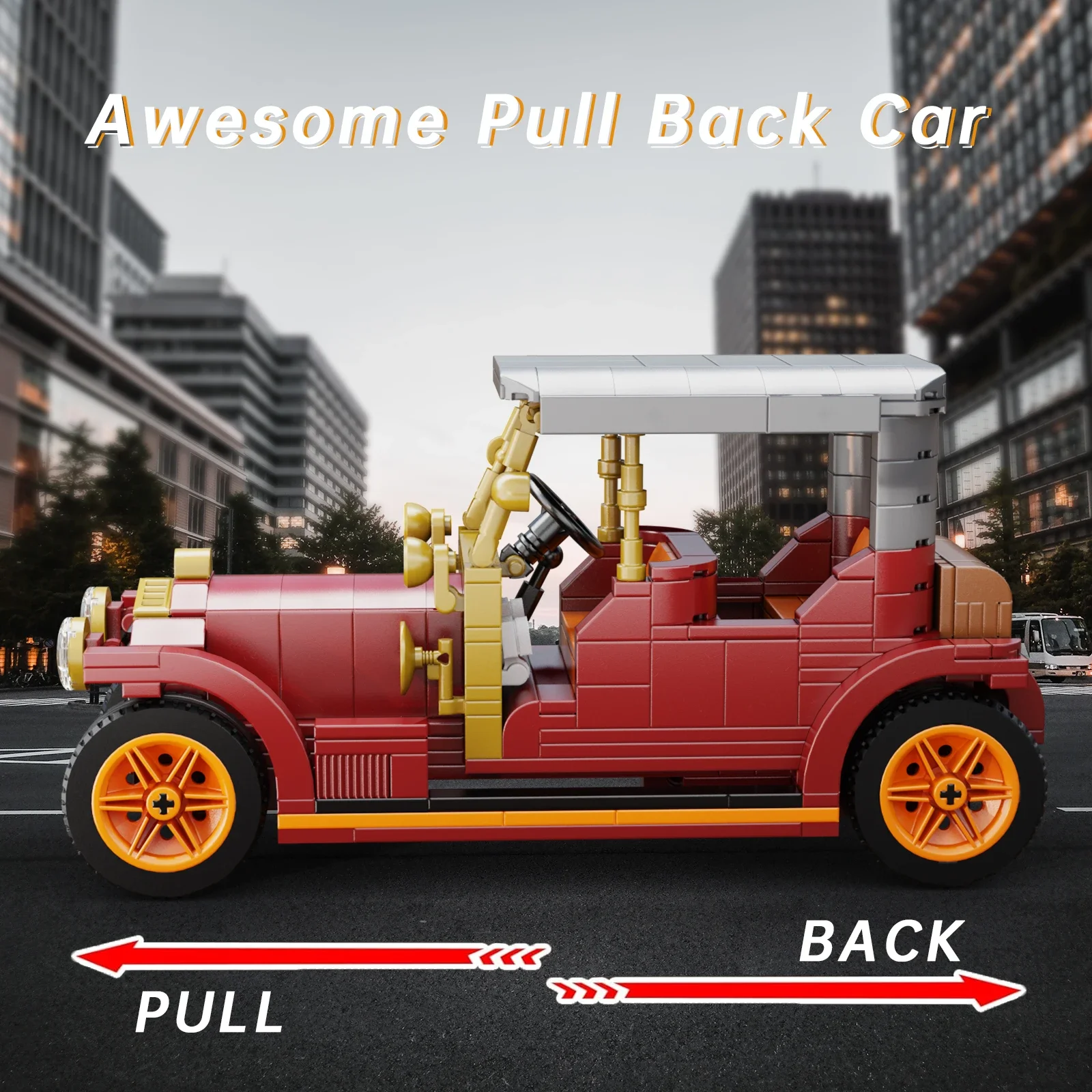 MOC Vintage Classic Cars Creative Vehicles Building Blocks Set Collection Toys High-Tech Bricks Model for Kids Gifts
MOC Vintage Classic Cars Creative Vehicles Building Blocks Set Collection Toys High-Tech Bricks Model for Kids Gifts
