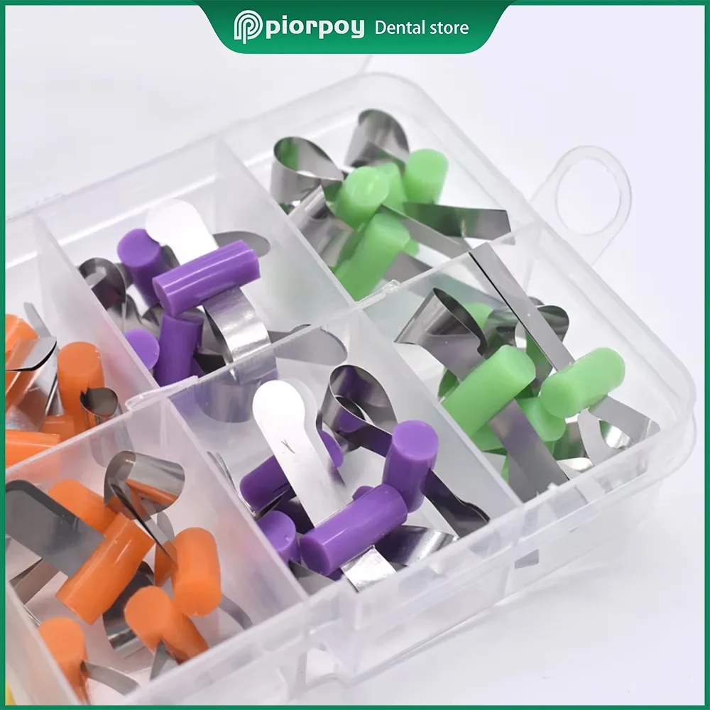 PIORPOY 50Pcs/Box Dental Matrices Bands Forming Sheet Dentistry Stainless Steel Sectional Contoured Matrix Dentist Lab Products
PIORPOY 50Pcs/Box Dental Matrices Bands Forming Sheet Dentistry Stainless Steel Sectional Contoured Matrix Dentist Lab Products