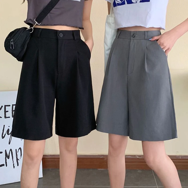 Summer Girls Comfortable Thin Straight Leg Pants Women Fashion Suit Short Pants Lady Classic Korean High Waist Shorts
Summer Girls Comfortable Thin Straight Leg Pants Women Fashion Suit Short Pants Lady Classic Korean High Waist Shorts