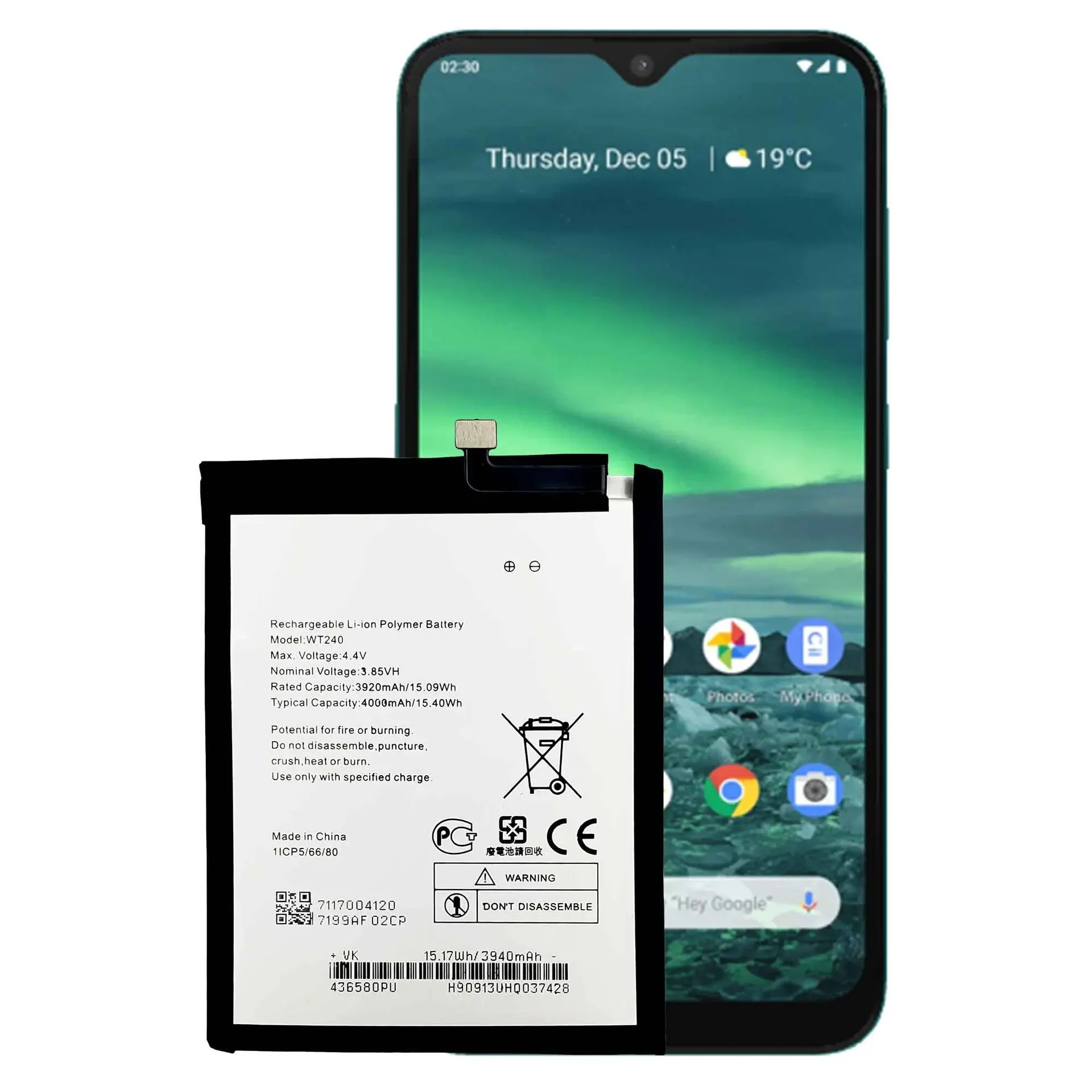 Высококачественная сменная батарея для Nokia 2,3 NK3.2 NK2.4 WT240 241, литиевая батарея большой емкости для мобильного телефона
Высококачественная сменная батарея для Nokia 2,3 NK3.2 NK2.4 WT240 241, литиевая батарея большой емкости для мобильного телефона