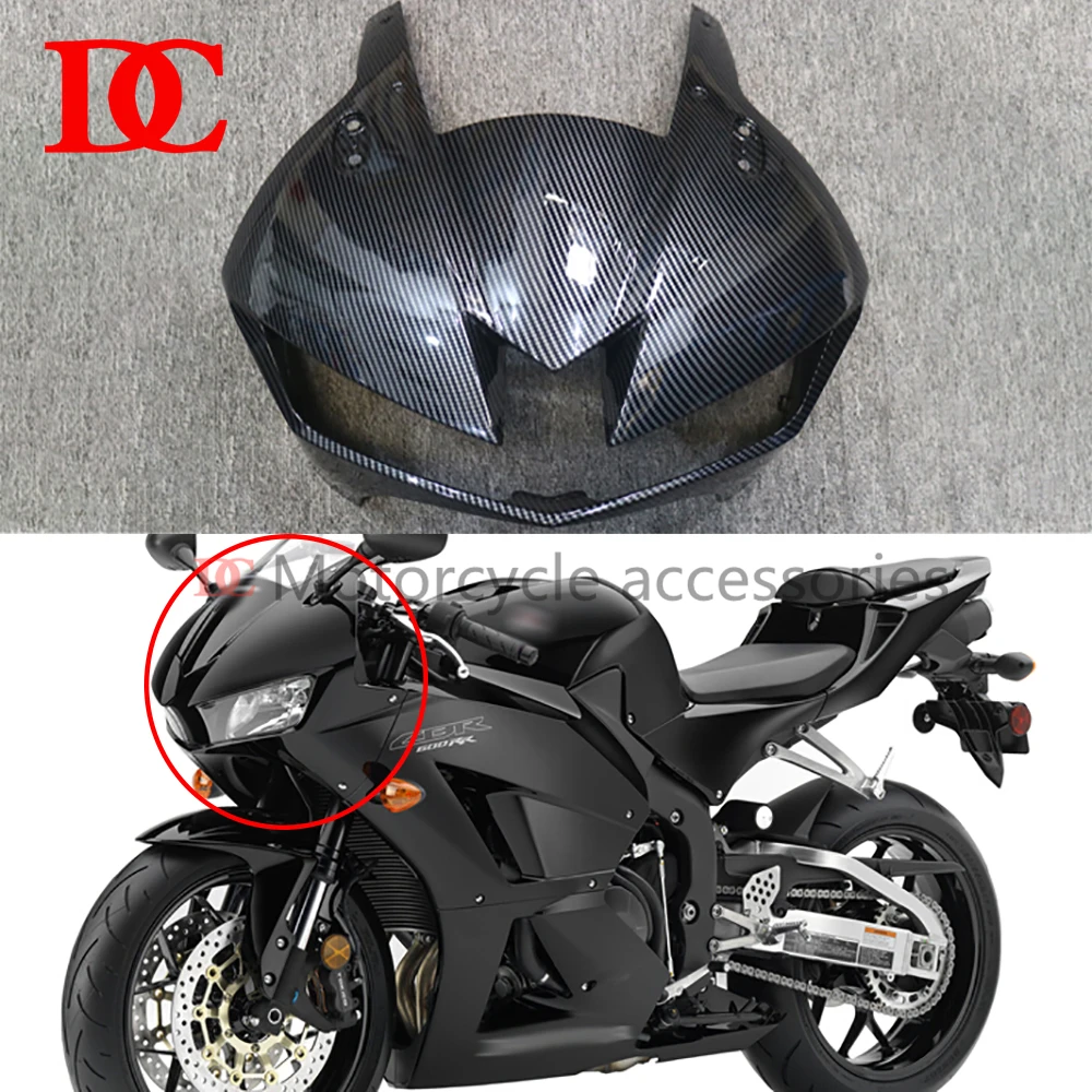 For Honda CBR600RR F5 2013 2014 2015 2016 2017 2018 Front Parts Fairing Headlight Shroud Front Top Nose Cover Carbon Fiber Paint
For Honda CBR600RR F5 2013 2014 2015 2016 2017 2018 Front Parts Fairing Headlight Shroud Front Top Nose Cover Carbon Fiber Paint