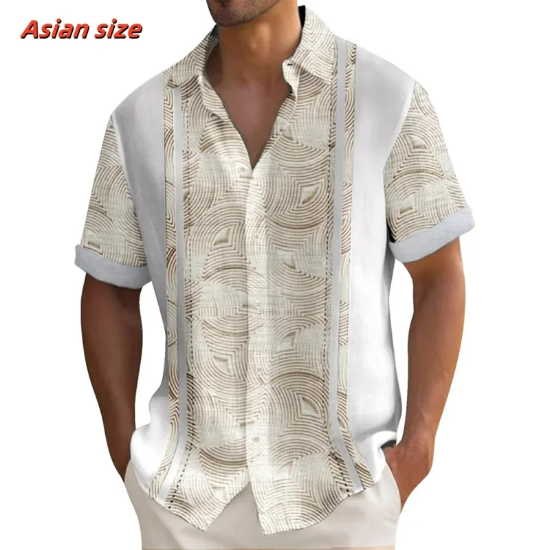 Simple Stripes Pattern Hawaiian Shirt For Men Colorful 3D Printed Short Sleeve Tops Casual Lapel Aloha Shirts Loose Blouses
Simple Stripes Pattern Hawaiian Shirt For Men Colorful 3D Printed Short Sleeve Tops Casual Lapel Aloha Shirts Loose Blouses