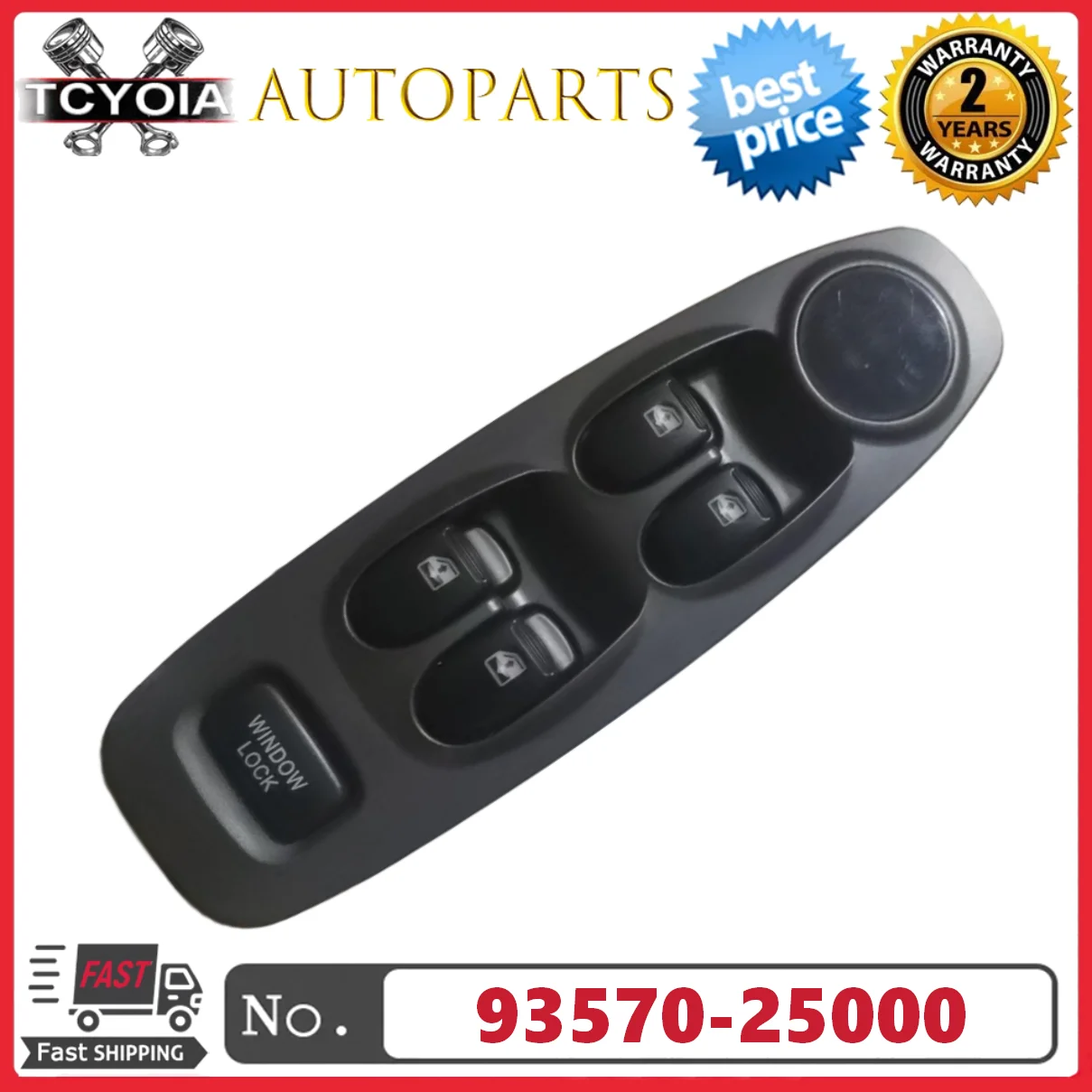 93570-25000 93570-25000YN 9357025000 Электрический переключатель стеклоподъемника для Hyundai Accent 2000-2005, левая сторона, без кнопки управления
93570-25000 93570-25000YN 9357025000 Электрический переключатель стеклоподъемника для Hyundai Accent 2000-2005, левая сторона, без кнопки управления