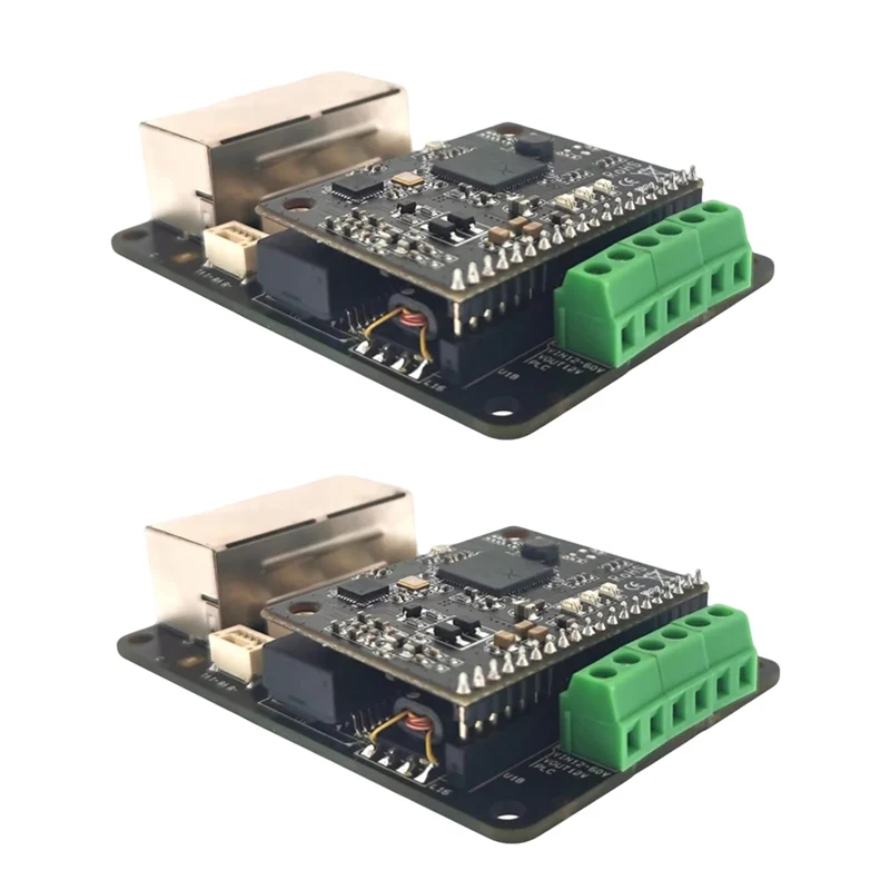 2PC ROV Underwater Robot PLC Adapter Power Line Carrier Switch Integrated Board 12-60V 500Mbps Long-Distance Wired Communication