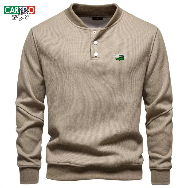 New Men's High Quality Long Sleeve Henley Collar Polo Shirt Spring and Autumn Trendy Fashion Casual Versatile Long Sleeve Top
New Men's High Quality Long Sleeve Henley Collar Polo Shirt Spring and Autumn Trendy Fashion Casual Versatile Long Sleeve Top