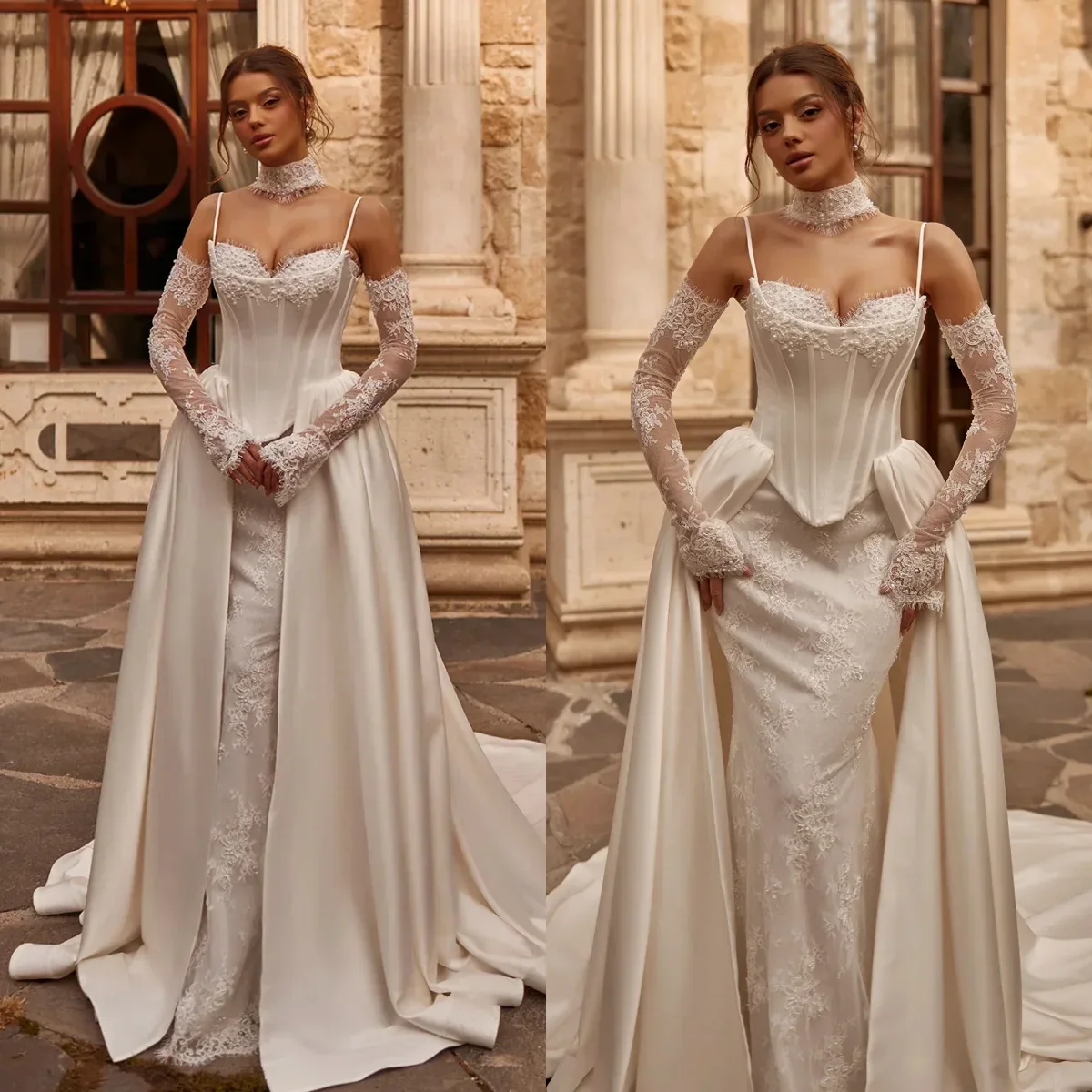 Elegant Sweetheart Off Shoulder Mermaid Wedding Dress Sexy Strapless Large Bow Satin Prom Dresses Tulle Bridal Dress Customized
Elegant Sweetheart Off Shoulder Mermaid Wedding Dress Sexy Strapless Large Bow Satin Prom Dresses Tulle Bridal Dress Customized