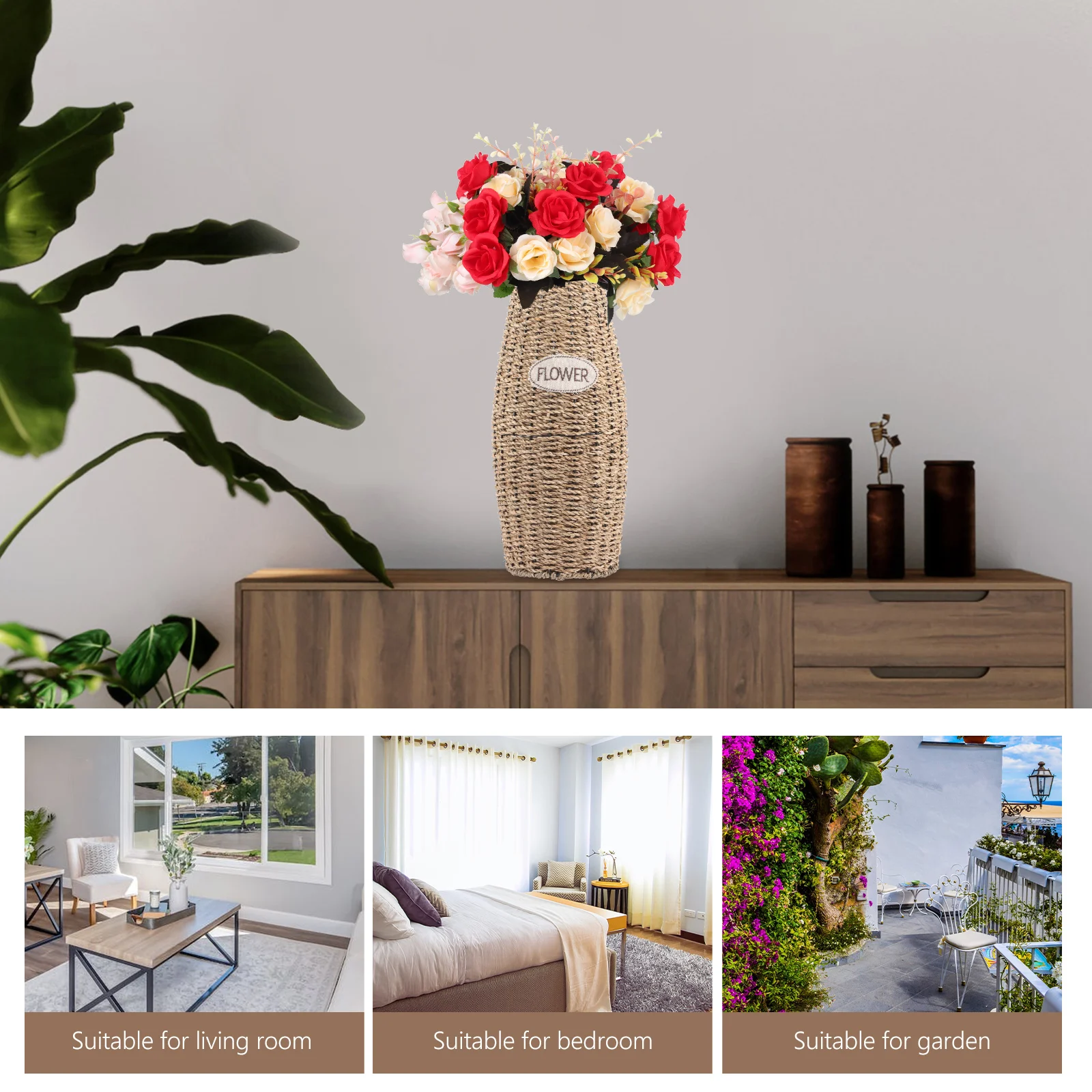 Large Rattan Flower Vase Decorative Vase For Home Living Room Bedroom Garden Party Table Centerpiece Bouquets Arrangement Vases
Large Rattan Flower Vase Decorative Vase For Home Living Room Bedroom Garden Party Table Centerpiece Bouquets Arrangement Vases