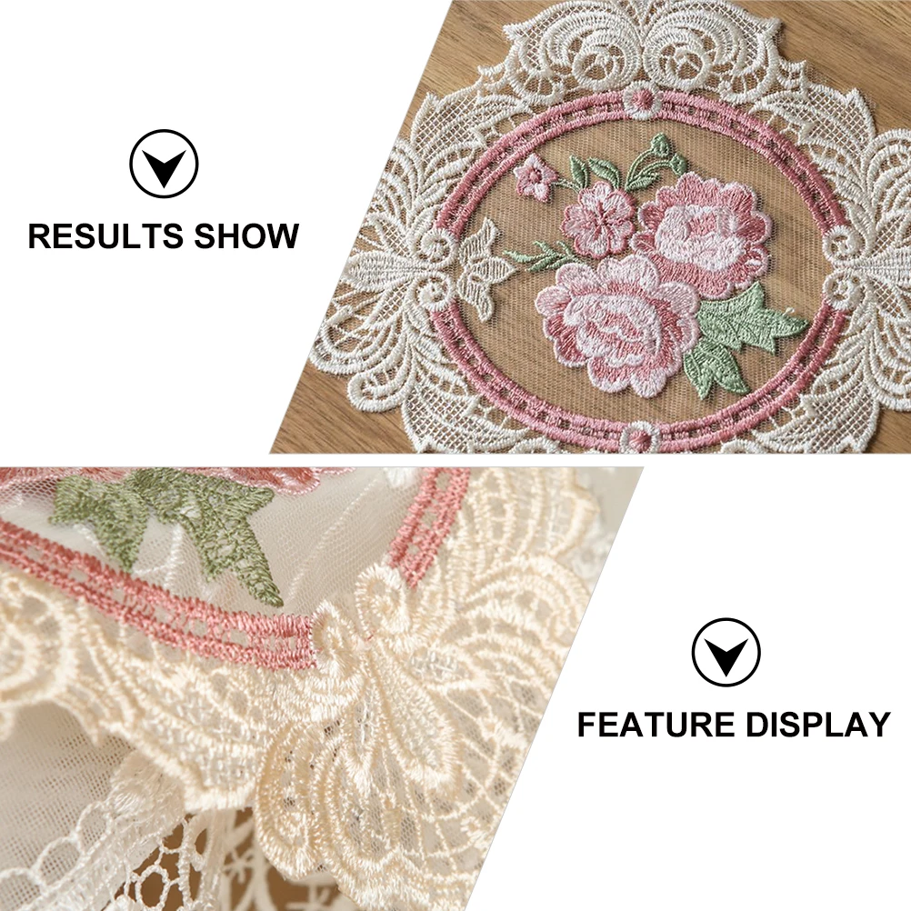 4pcs Embroidered Placemats 26.5CMx20CM Lace Rose Coasters Square Table Mats Reusable Washable Holiday Decor
4pcs Embroidered Placemats 26.5CMx20CM Lace Rose Coasters Square Table Mats Reusable Washable Holiday Decor