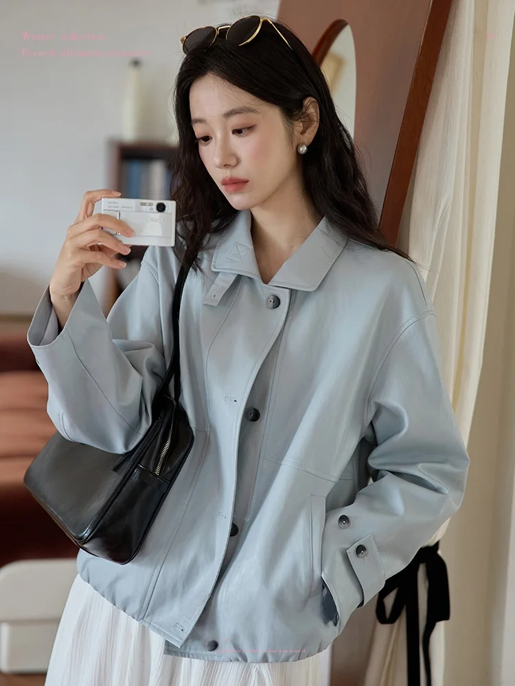 Кожаная куртка Moriirose с широкими лацканами и дизайном в виде бутона цветка, двусторонняя, свободного кроя, для женщин, для повседневной носки, весенняя коллекция
Кожаная куртка Moriirose с широкими лацканами и дизайном в виде бутона цветка, двусторонняя, свободного кроя, для женщин, для повседневной носки, весенняя коллекция