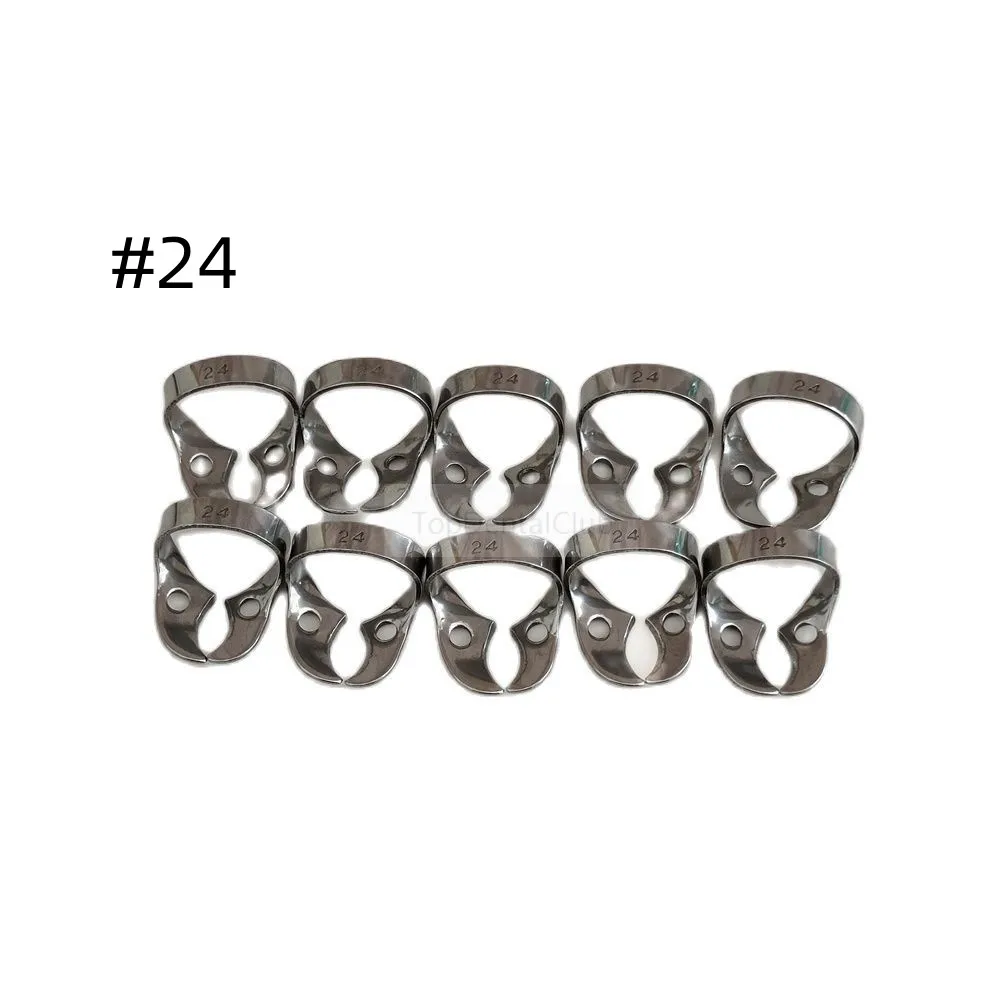 10pieces Dental Rubber Dam Holder Clamp Clip #24 For For Deep Buccal Cavities Of Molars
10pieces Dental Rubber Dam Holder Clamp Clip #24 For For Deep Buccal Cavities Of Molars