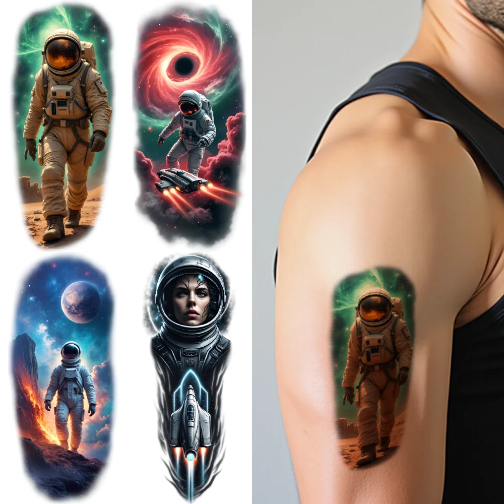 12pcs Temporary Tattoo Nebula Waterproof Long-lasting Body Stickers Cosmic Space Suit Colorful Realism Astronaut For Adults
12pcs Temporary Tattoo Nebula Waterproof Long-lasting Body Stickers Cosmic Space Suit Colorful Realism Astronaut For Adults