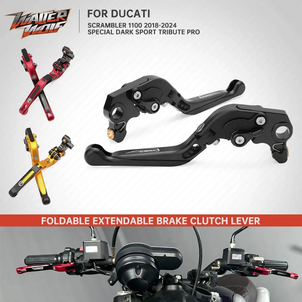 Foldable Hand Brake Lever Extendable Handle Clutch Levers For Ducati Scrambler 1100 Special Dark Sport Pro Tribute Pro 2018-2024
Foldable Hand Brake Lever Extendable Handle Clutch Levers For Ducati Scrambler 1100 Special Dark Sport Pro Tribute Pro 2018-2024