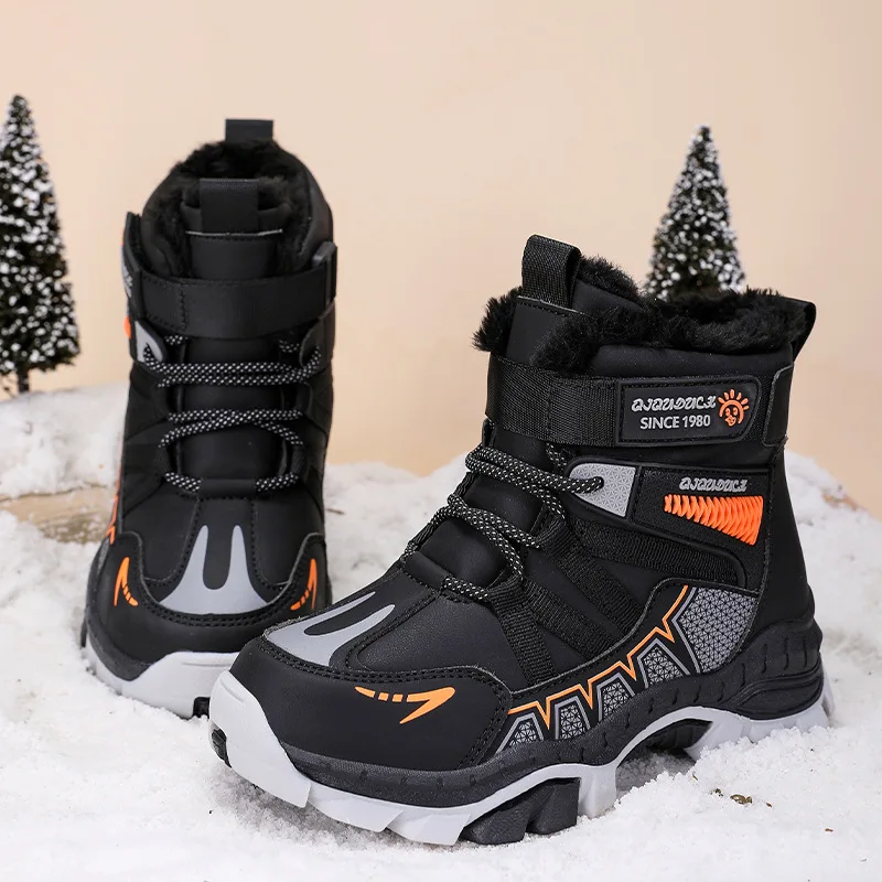 Boys' Winter Sports Shoes, Thickened and Plush Warm Snow Boots Children's Boys' Non Slip Buckle Sports Shoes Casual Skiing Boots
Boys' Winter Sports Shoes, Thickened and Plush Warm Snow Boots Children's Boys' Non Slip Buckle Sports Shoes Casual Skiing Boots