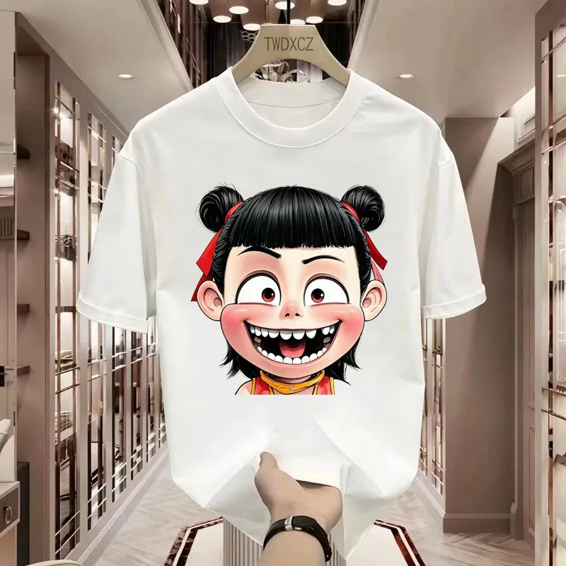 2025 New Women T-shirt Nezha 2 Devil Child Trouble in The Sea Print Short-sleeved T Shirt Female Harajuku Unisex Clothes Top Y2k
2025 New Women T-shirt Nezha 2 Devil Child Trouble in The Sea Print Short-sleeved T Shirt Female Harajuku Unisex Clothes Top Y2k
