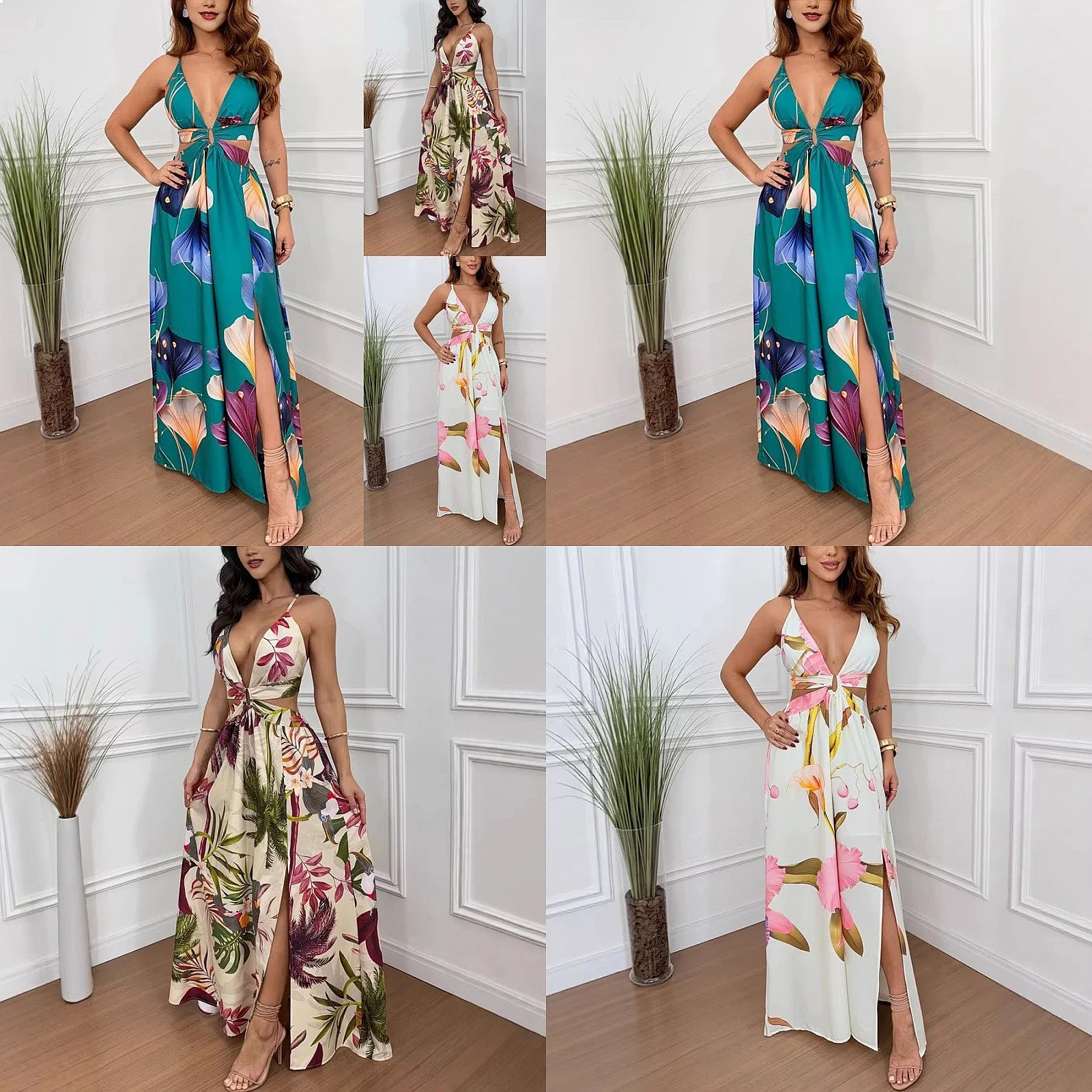 2026 Spring Summer Floral Print Dresses Casual Split Vacation Party Dress Women Loose Overall Jumpsuit Playsuit
2026 Spring Summer Floral Print Dresses Casual Split Vacation Party Dress Women Loose Overall Jumpsuit Playsuit