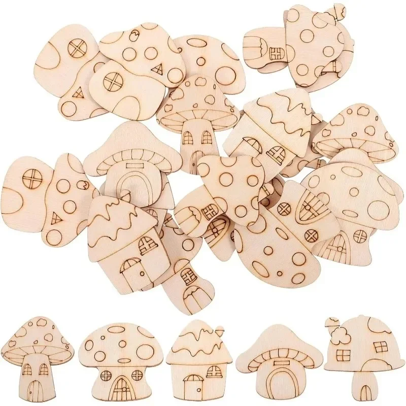 50pcs Mushroom Wood Cutouts Unfinished Wood Slices Discs DIY Crafts for Nursery Wedding Anniversary Birthday Easter DayCrafts
50pcs Mushroom Wood Cutouts Unfinished Wood Slices Discs DIY Crafts for Nursery Wedding Anniversary Birthday Easter DayCrafts
