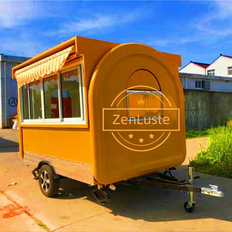 Yellow Color Food Trailer Mobile Food Cart Caravan Food Truck Hamburger Shape Mobile Business Factory Customized Car Restaurant
Yellow Color Food Trailer Mobile Food Cart Caravan Food Truck Hamburger Shape Mobile Business Factory Customized Car Restaurant