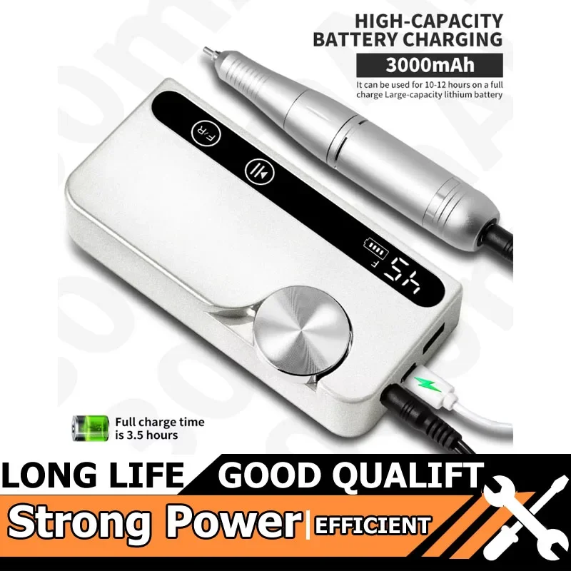 Горячая аккумуляторная дрель для ногтей, 45000 об/мин, профессиональная малошумная машина для полировки ногтей, подходит для инструментов для полировки гель-лака для ногтей
Горячая аккумуляторная дрель для ногтей, 45000 об/мин, профессиональная малошумная машина для полировки ногтей, подходит для инструментов для полировки гель-лака для ногтей