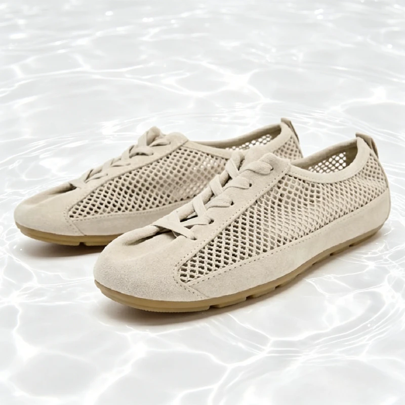 Comfortable Mesh Pull-tab Trainers for Women Fashion Round-toe Lace-up Derby Shoes Summer Breathable Light Non-slip Flat Sneaker
Comfortable Mesh Pull-tab Trainers for Women Fashion Round-toe Lace-up Derby Shoes Summer Breathable Light Non-slip Flat Sneaker