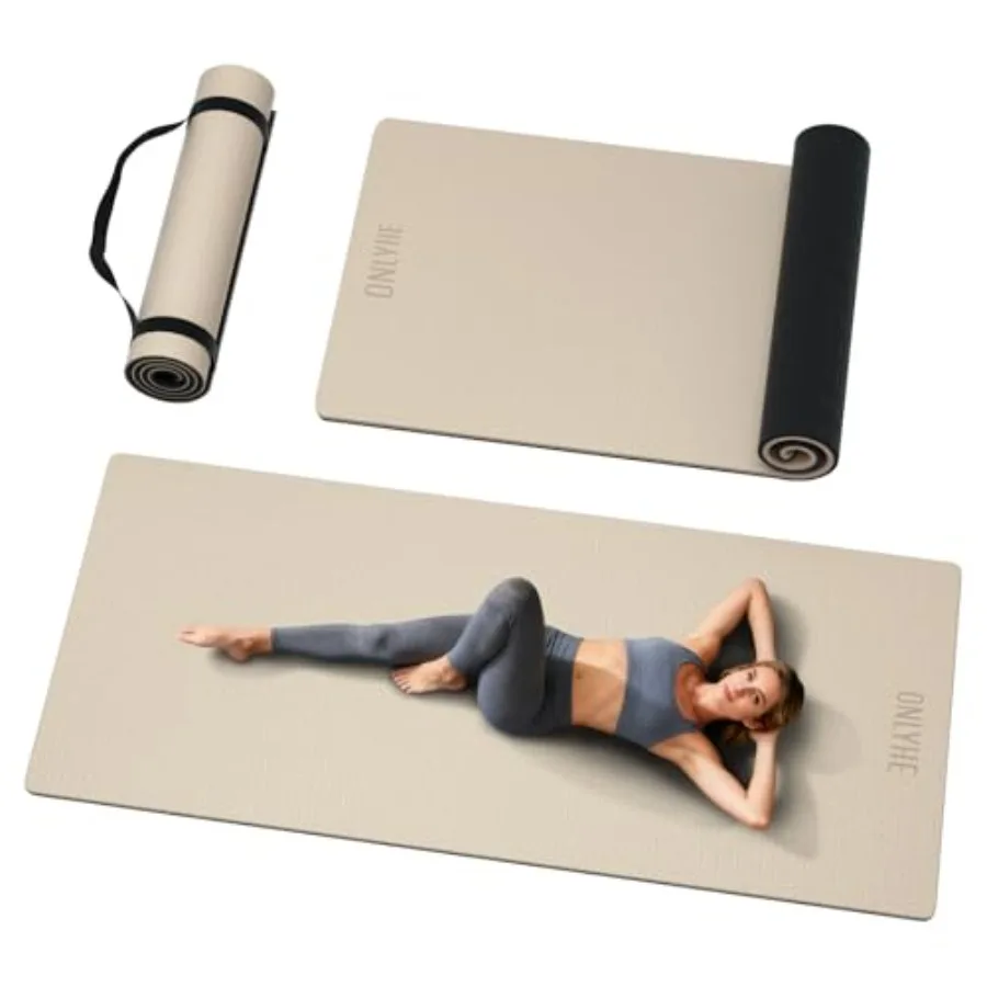 Extra Long and Wide Yoga Mat for Tall Men and Women76''x32.6''x7mm - High Density TPE Non-Slip Both Sides Lightweight 1.1kg wit
Extra Long and Wide Yoga Mat for Tall Men and Women76''x32.6''x7mm - High Density TPE Non-Slip Both Sides Lightweight 1.1kg wit