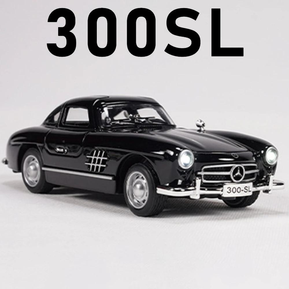 Scale 1:32 300SL S-W140 Sports Car Model Toy Alloy Diecast Pull Back Sound Light Doors Opened Vehicle Models for Kids Gifts
Scale 1:32 300SL S-W140 Sports Car Model Toy Alloy Diecast Pull Back Sound Light Doors Opened Vehicle Models for Kids Gifts
