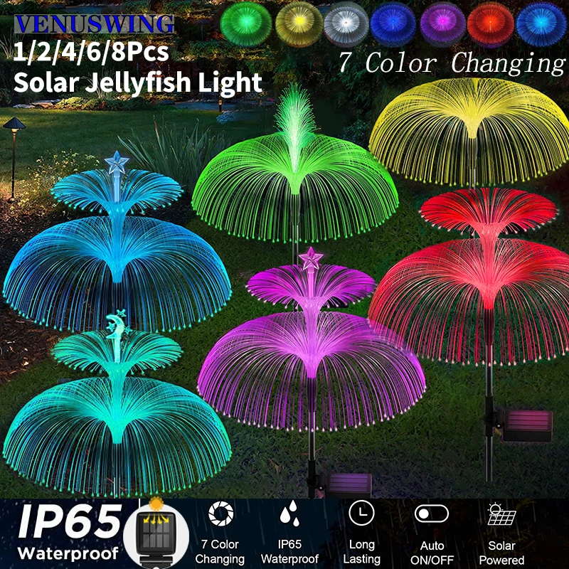 1/2/4/6/8Pcs LED Solar Single/Double Layer Jellyfish Light Outdoor Waterproof Lights 7 Colors Changing Garden Pathway Decor Lamp
1/2/4/6/8Pcs LED Solar Single/Double Layer Jellyfish Light Outdoor Waterproof Lights 7 Colors Changing Garden Pathway Decor Lamp