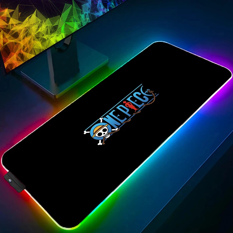 PC Gamer Keyboard Desk Mat RGB Gaming Anime Mouse Pad LED Computer Accessories Tapis De Souris One Piece Logo Design Mousepads
PC Gamer Keyboard Desk Mat RGB Gaming Anime Mouse Pad LED Computer Accessories Tapis De Souris One Piece Logo Design Mousepads