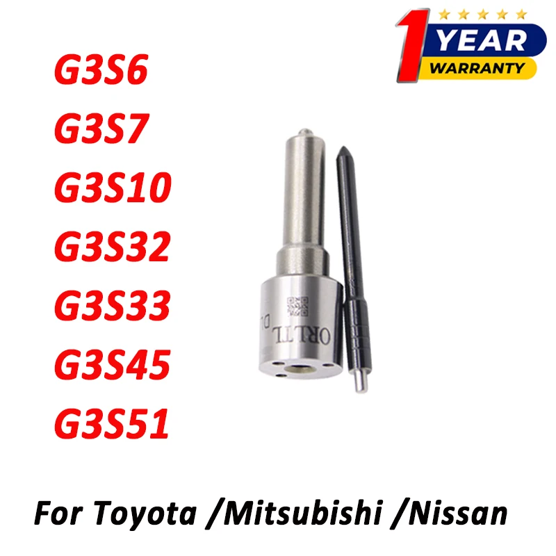 4pcs Diesel Nozzle G3S6 G3S7 G3S10 G3S32 G3S33 G3S45 G3S51 for Toyota Nissan Mitsubishi Injector 23670-39365 23670-0L090 0L110
4pcs Diesel Nozzle G3S6 G3S7 G3S10 G3S32 G3S33 G3S45 G3S51 for Toyota Nissan Mitsubishi Injector 23670-39365 23670-0L090 0L110