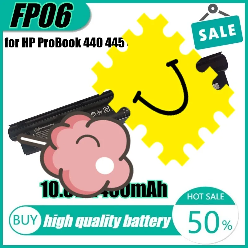 10.8V 47Wh 4400mAh FP06 Laptop Battery for HP ProBook 440 445 450 455 470 G0 G1 HSTNN-W92C FP06XL
10.8V 47Wh 4400mAh FP06 Laptop Battery for HP ProBook 440 445 450 455 470 G0 G1 HSTNN-W92C FP06XL