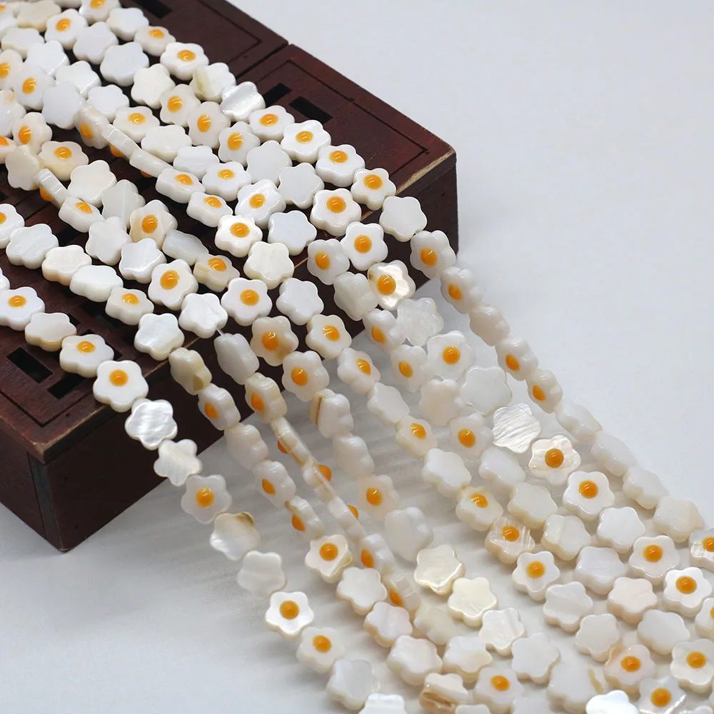 Five-petal Flower Natural Freshwater Shell Beads Single-sided Egg Yolk Beaded Handmade DIY Earrings Necklace Jewelry Accessories
Five-petal Flower Natural Freshwater Shell Beads Single-sided Egg Yolk Beaded Handmade DIY Earrings Necklace Jewelry Accessories