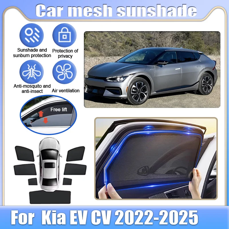 Для Kia EV CV 2022-2025: Сетчатые солнцезащитные шторки на окна, защита от солнца и москитов, аксессуары для авто, солнцезащитный козырек
Для Kia EV CV 2022-2025: Сетчатые солнцезащитные шторки на окна, защита от солнца и москитов, аксессуары для авто, солнцезащитный козырек