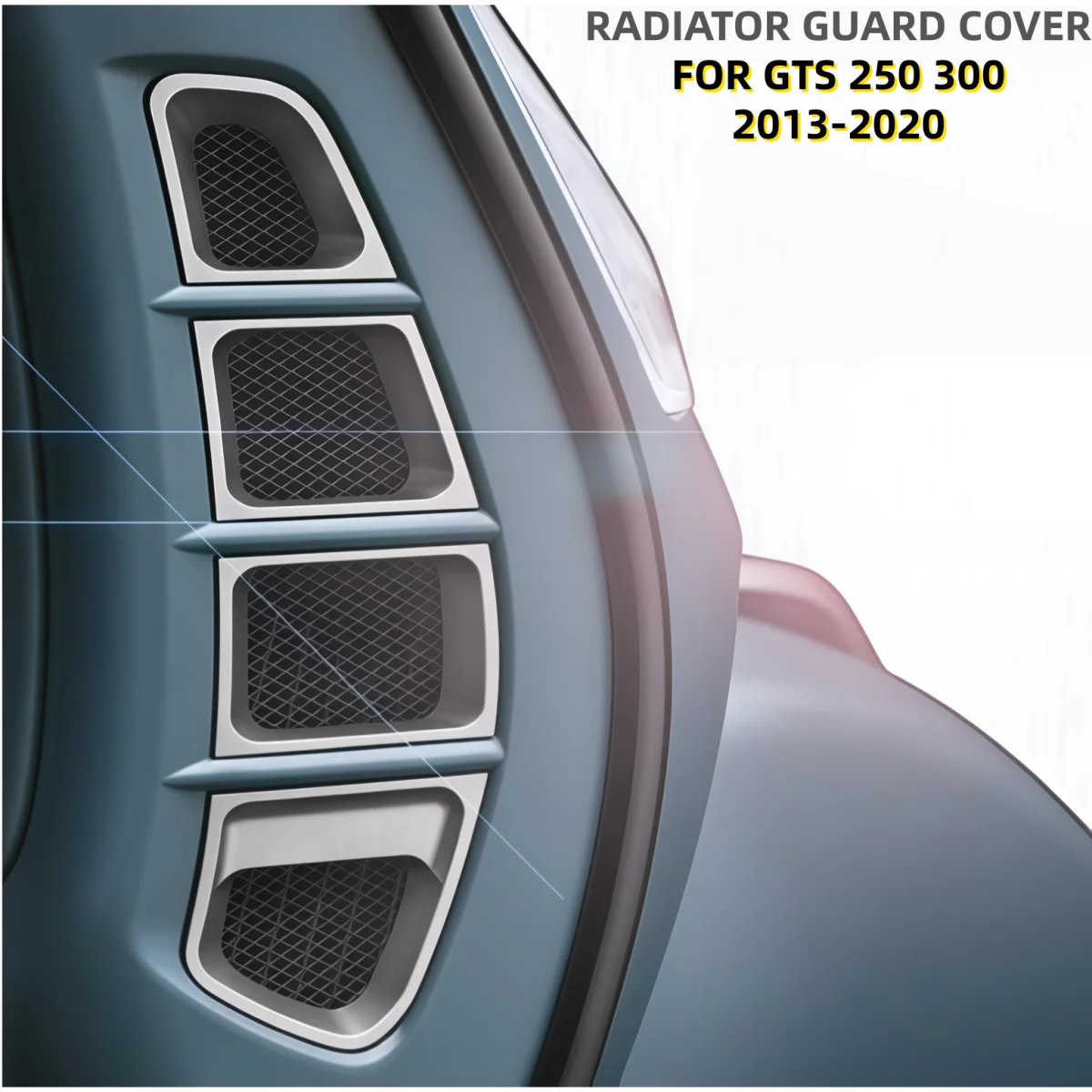 NEW GTS 250 300 Left Right Radiator Guard Grille Protector Bezel Cover Motorcycle For VESPA GTS300 GTS250 2013-2020 2019 2018
NEW GTS 250 300 Left Right Radiator Guard Grille Protector Bezel Cover Motorcycle For VESPA GTS300 GTS250 2013-2020 2019 2018