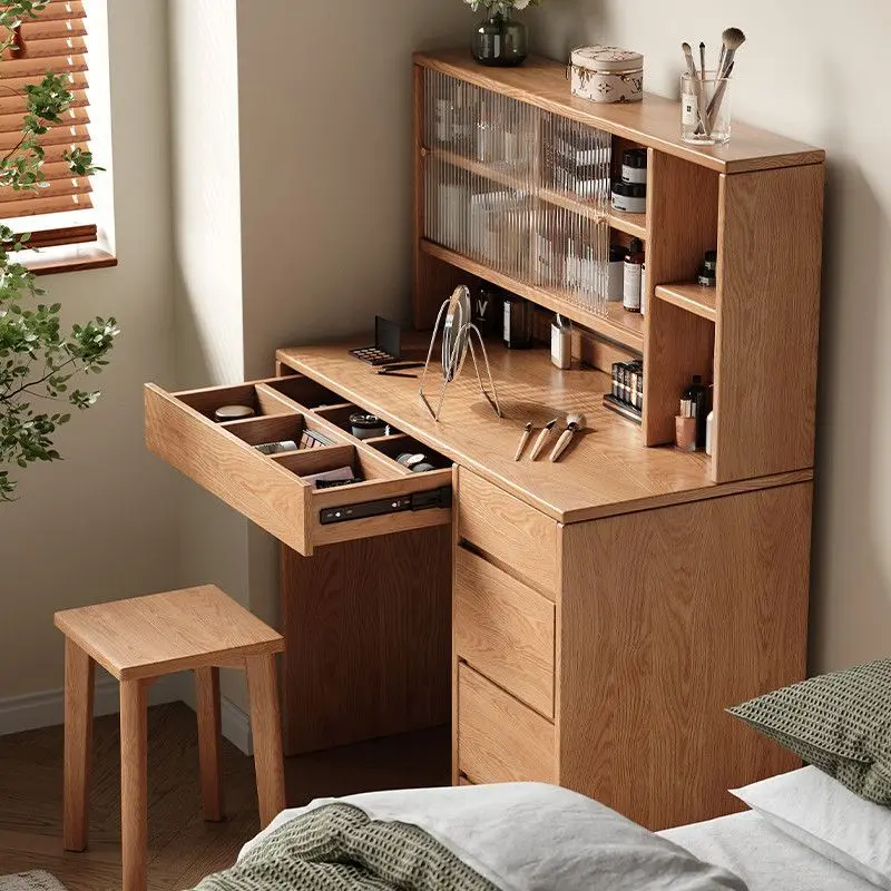 Premium small apartment makeup table rack desk integrated makeup table dressing cabinet
Premium small apartment makeup table rack desk integrated makeup table dressing cabinet
