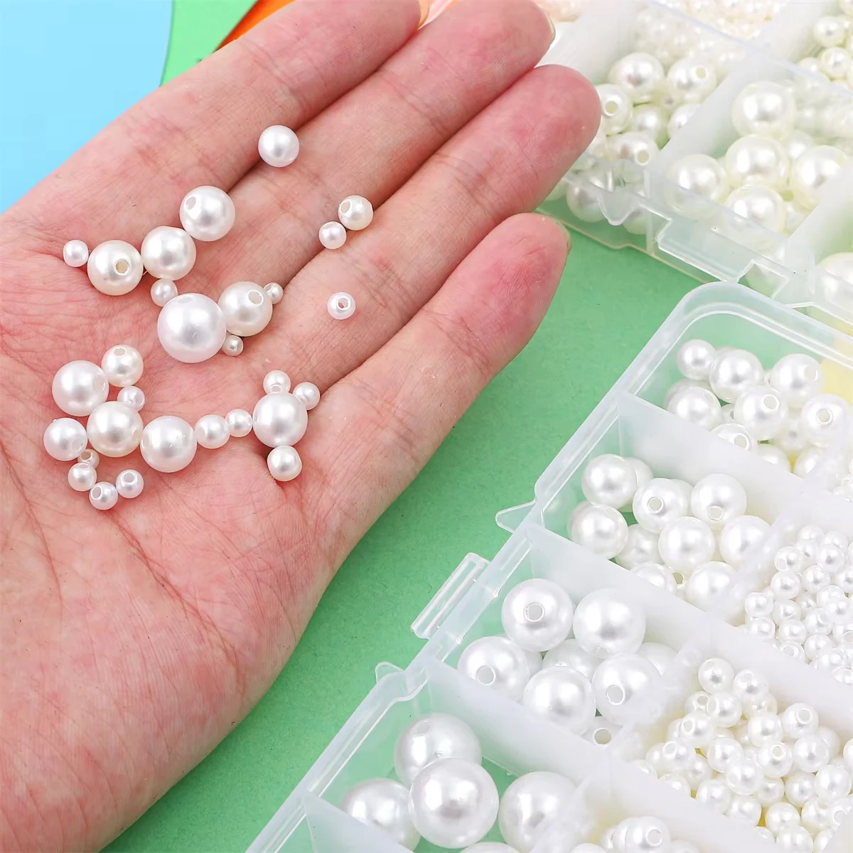 3-14mm Acrylic Imitation Pearl Beads 800pcs DIY Jewelry Making Kit for Necklace Bracelet Artware Decoration
3-14mm Acrylic Imitation Pearl Beads 800pcs DIY Jewelry Making Kit for Necklace Bracelet Artware Decoration