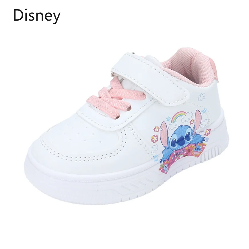 Обувь для девочек Stitch Disney, обувь принцессы из искусственной кожи с героями мультфильмов, весенняя непромокаемая спортивная обувь для девочек на плоской подошве, размер 20–31 
Обувь для девочек Stitch Disney, обувь принцессы из искусственной кожи с героями мультфильмов, весенняя непромокаемая спортивная обувь для девочек на плоской подошве, размер 20–31