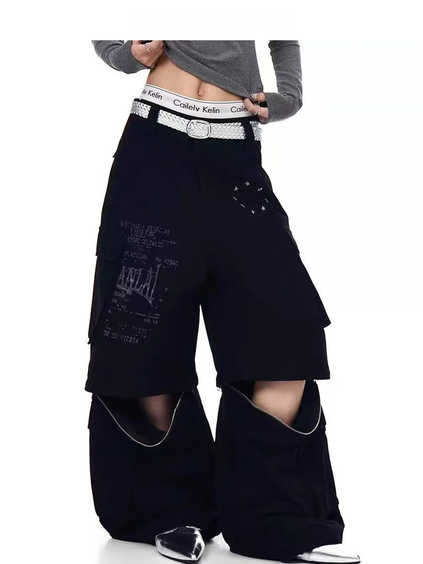 Женские брюки-трансформеры в американском ретро-стиле с широкими штанинами, на молнии, из хлопка, для работы и повседневной носки
Женские брюки-трансформеры в американском ретро-стиле с широкими штанинами, на молнии, из хлопка, для работы и повседневной носки