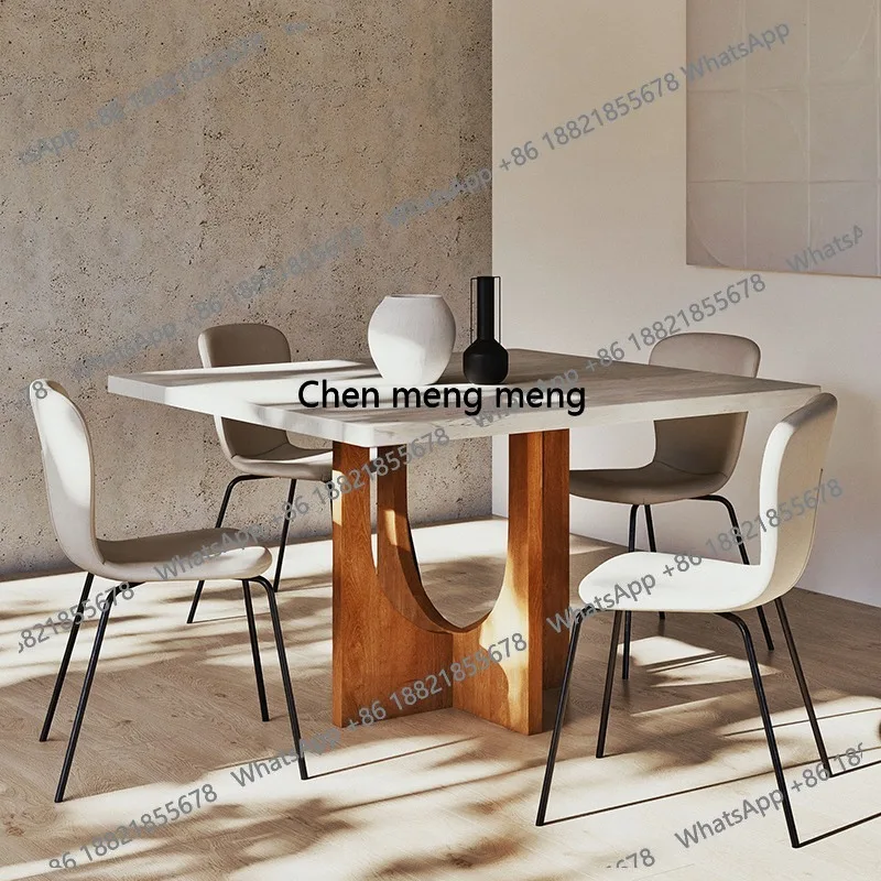 Dining table, household solid wood, retro square table
Dining table, household solid wood, retro square table