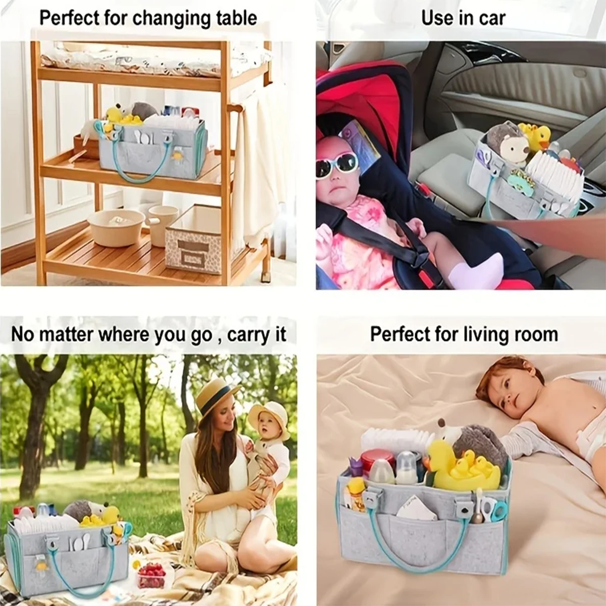 Baby Stroller Accessories Mom Tote Bag Foldable Storage Baby Diaper Hanging Bag Thickened Portable Mom Cart Portable Diaper Bag
Baby Stroller Accessories Mom Tote Bag Foldable Storage Baby Diaper Hanging Bag Thickened Portable Mom Cart Portable Diaper Bag
